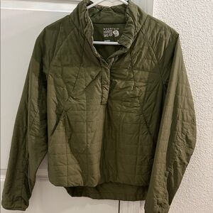 Mountain Hardwear Forest Green Quilted Pullover